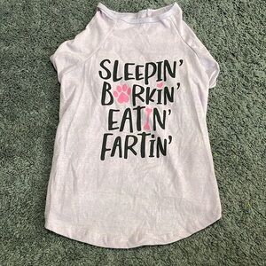 NWOT 2XL “sleeping’, barking’, eating, fartin’” dog shirt